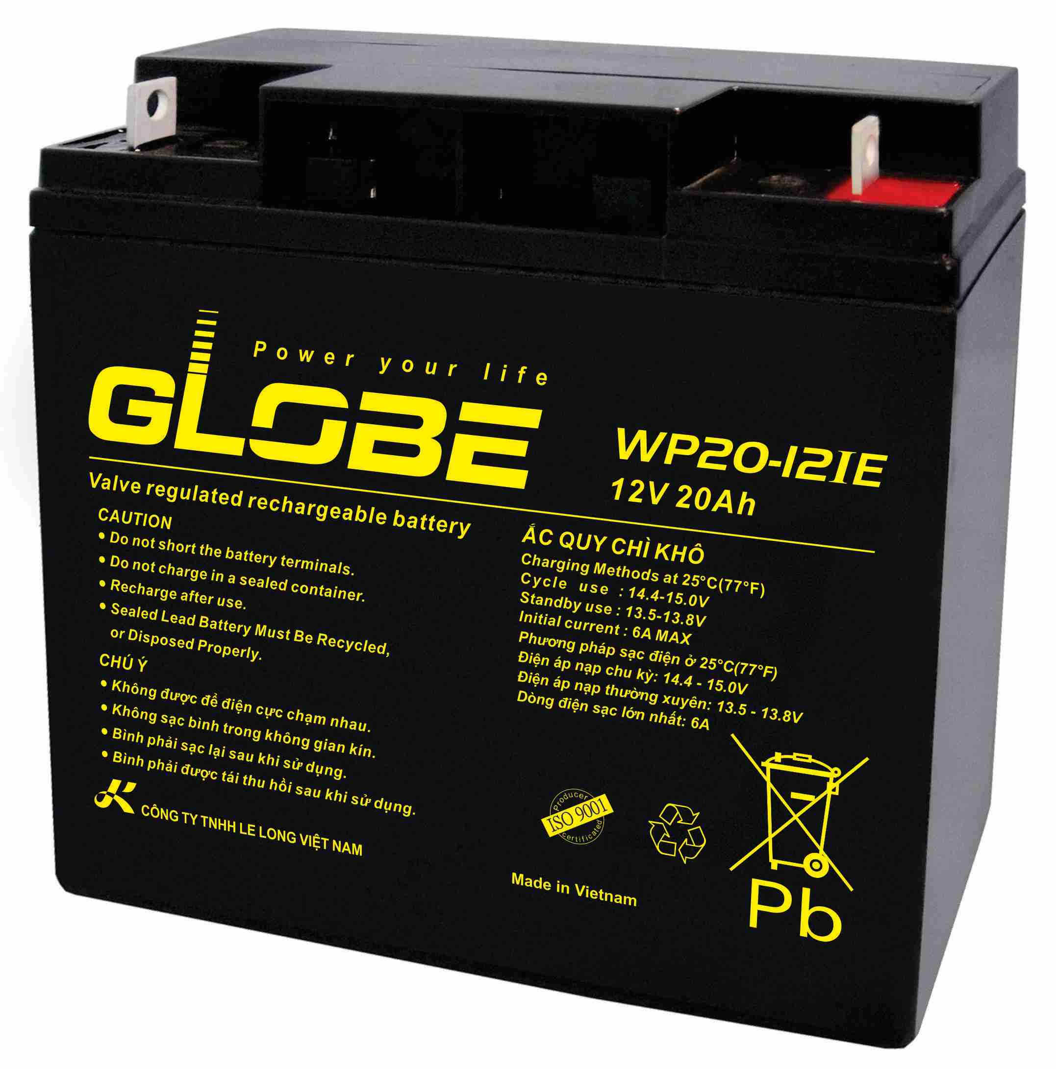 Ắc quy Globe WP20-12IE