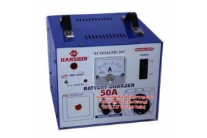 Máy sạc ắc quy Hanshin dây ĐÔNG (50A)
